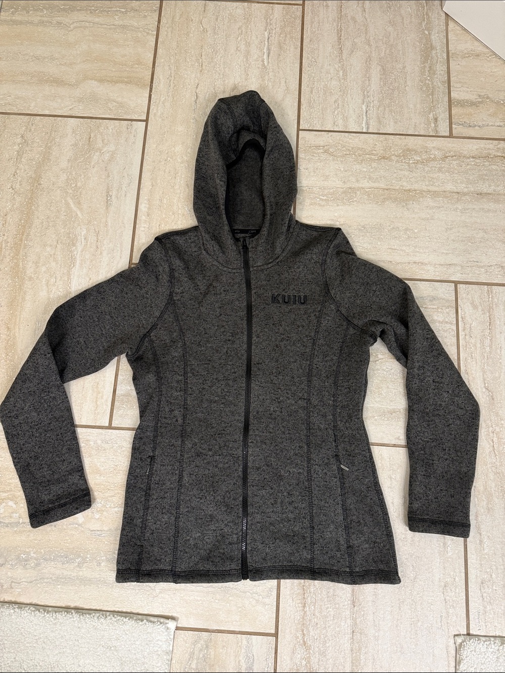 KUIU Base Camp Hooded High Loft Sweater Fleece Women M Full Zip